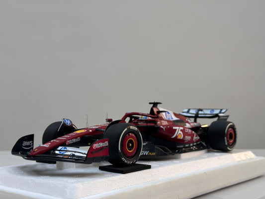 BBR 1:18 Ferrari SF25 – Monaco GP Monaco Grand Prix – 2nd Place (#16) | P18267C16