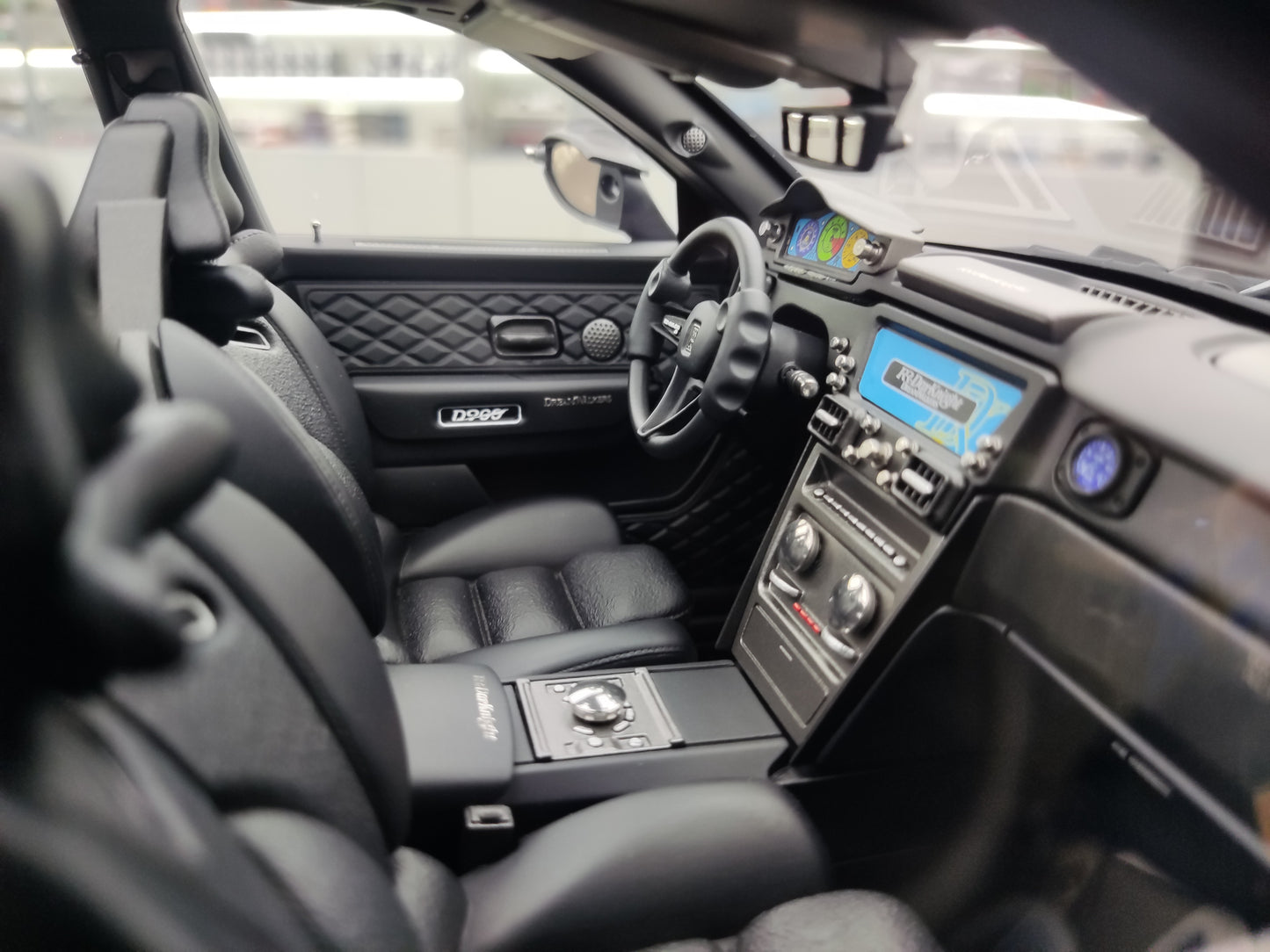 Dreamwalkers 1/12 Rolls-Royce RR.Darknight D900 Senbrila Nigra Limigita Eldono Modelaŭto R-D900-01