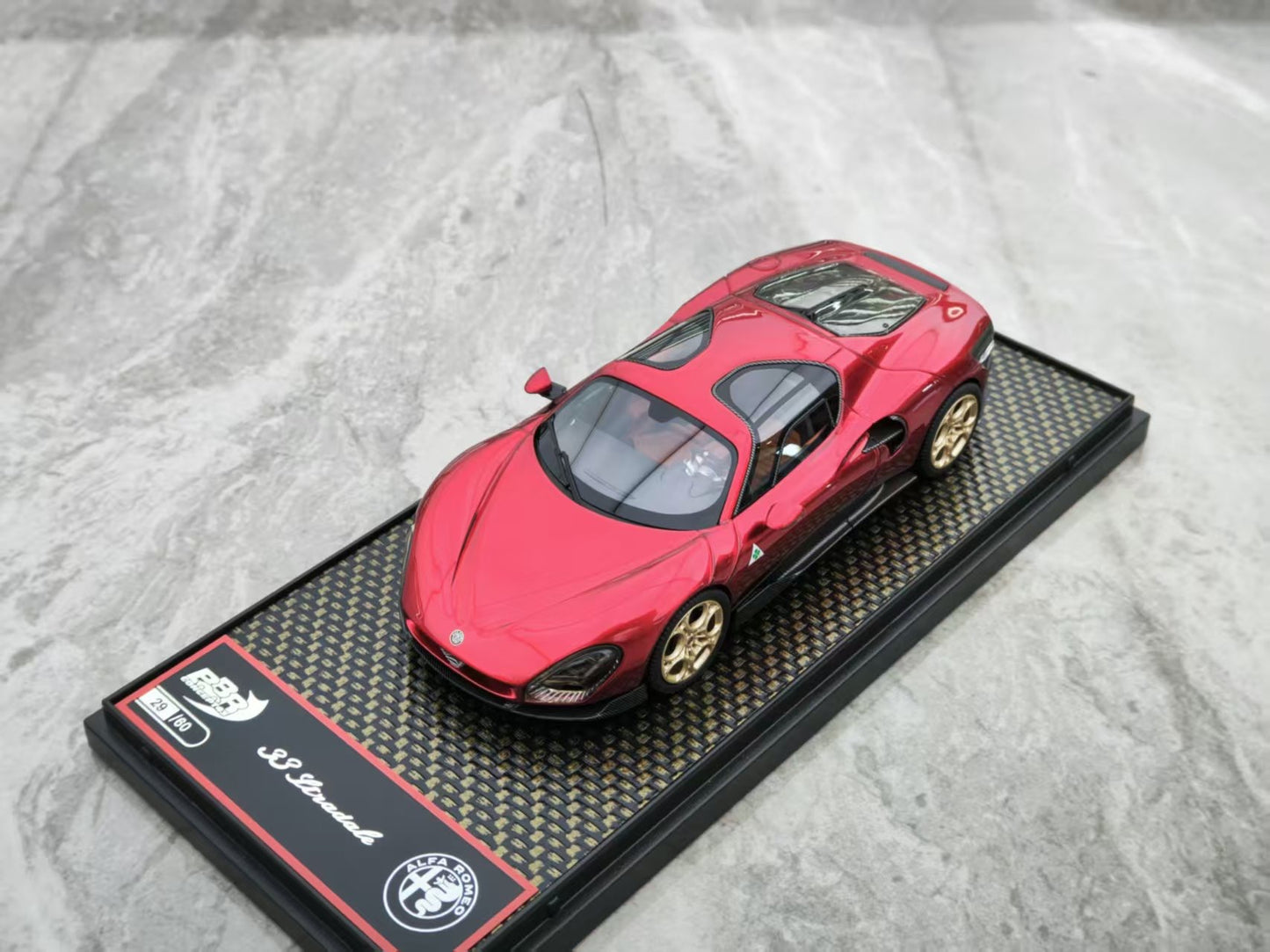 BBR 1/43 Alfa Romeo 33 Stradale Metallic Red Model Car BBRC291CH