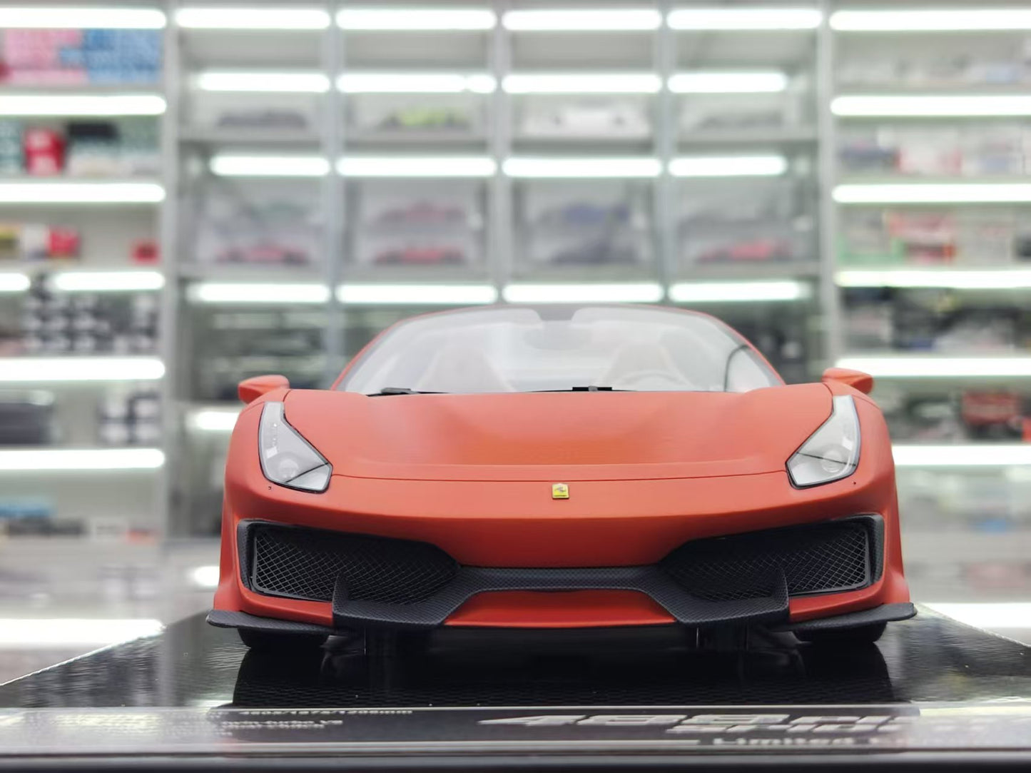 Dino Model 1/18 Ferrari 488 Pista Spider carbon fiber base customized custom color car model FPC997B