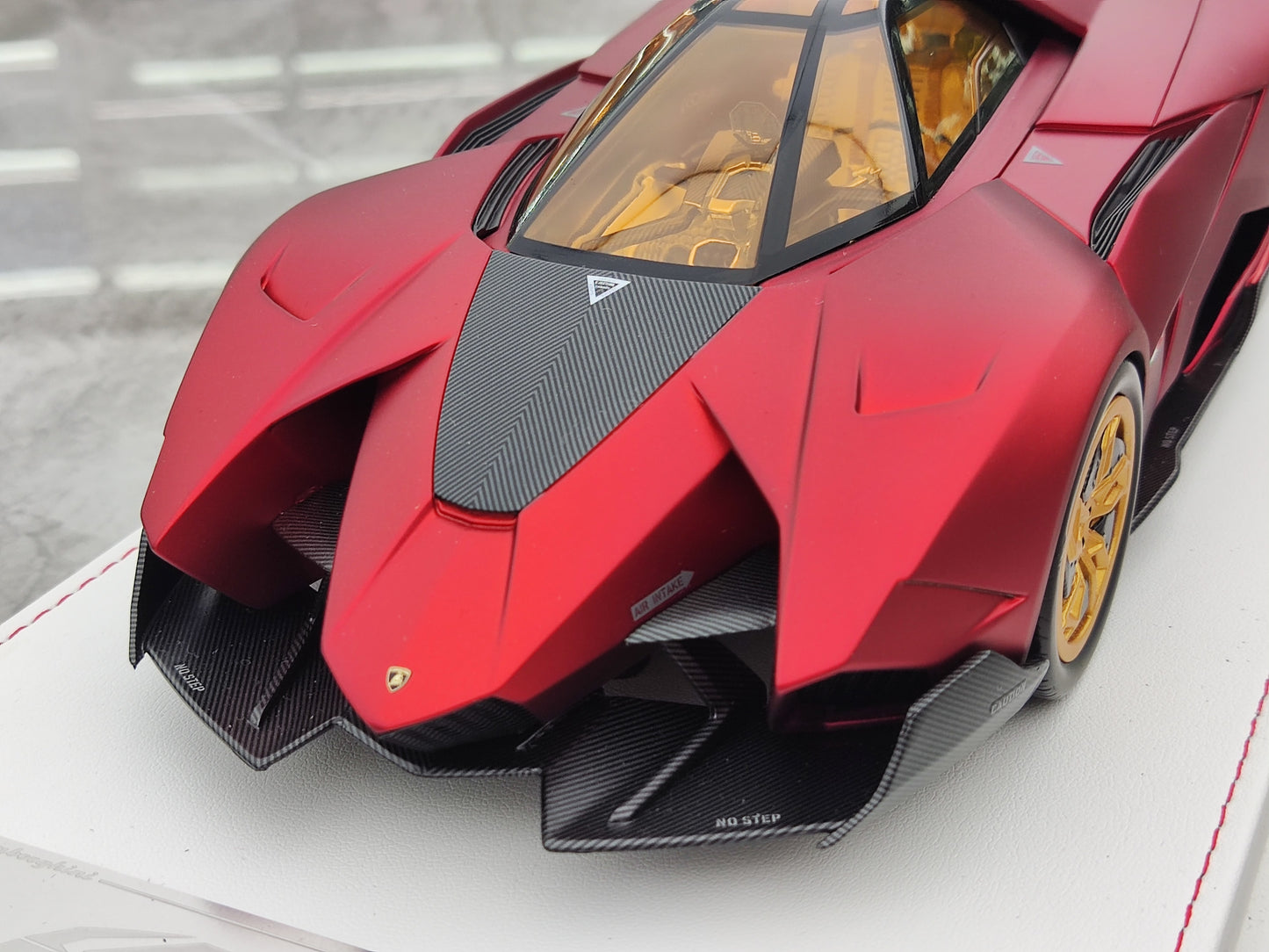 CE 1/18 Lamborghini Egoista Matte Red Limited Edition Car Model JS-CE002