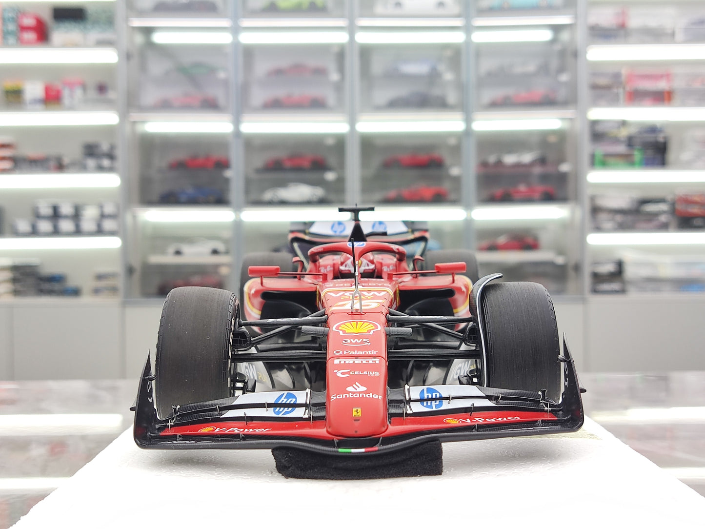 BBR 1/18 Ferrari SF-24 Leclerc 2024 Monaco Grand Prix Champion Red Simulation F1 Model Car BBR241816C