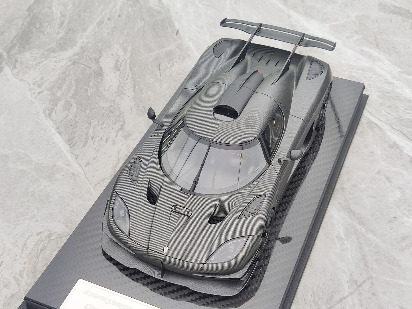 FRONTIART 1/18 Koenigsegg ONE:1 7107 Black Carbon FA060