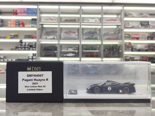 DMY 1/64 Pagani Huayra R #2 Blue Carbon Fiber DMY64007