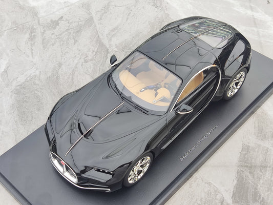 TOPSPEED 1/18 Bugatti Atlantic Concept Nocturne black simulation model car TS0456