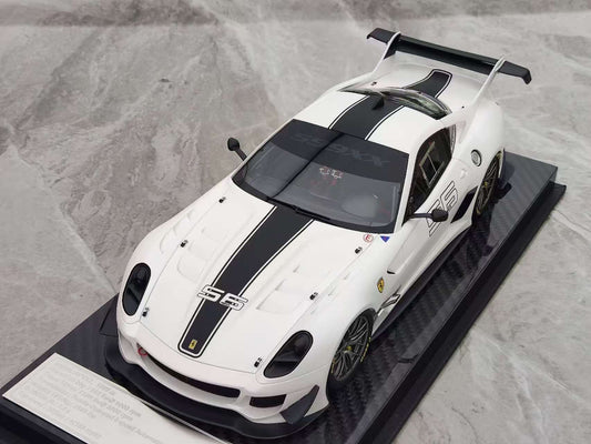CE 1/18 Ferrari 599 XX EVO #56 White Resin Model Car JS-CE023