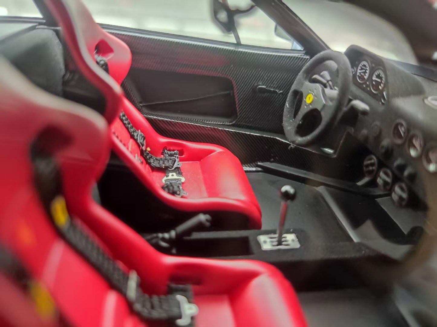 GL 1/18 Ferrari F40 Silver Gray Car Model JS-GL013