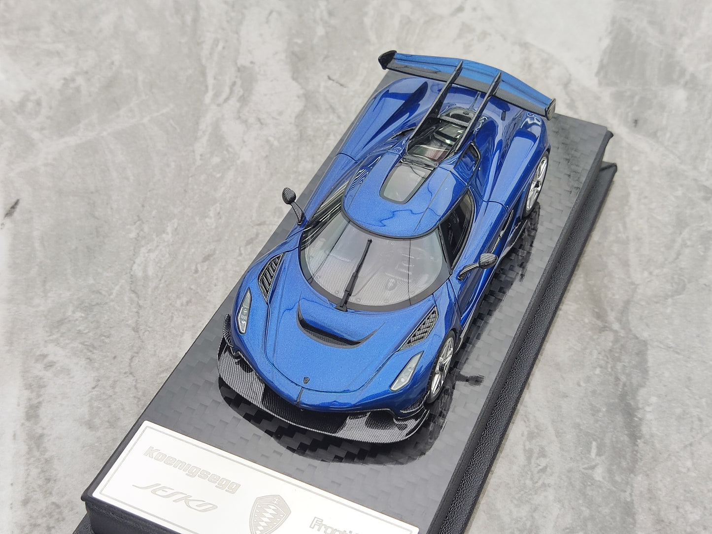FRONTIART 1/43 Koenigsegg Jesko Gold Ball Blue FA132