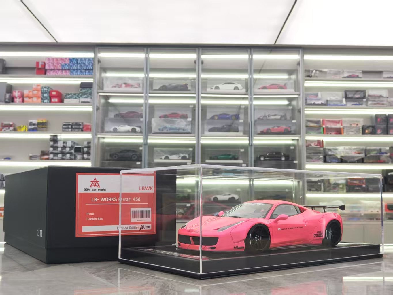 BBA Model 1/18 Ferrari 458 lbwk model car BBA021