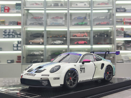 VIP 1/18 Porsche 911 GT3 CUP White Blue Livery VIP177