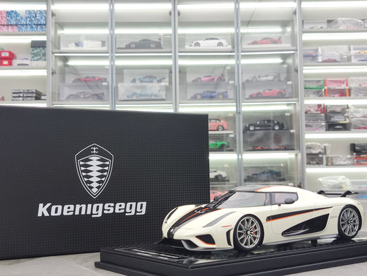 FRONTIART 1/18 Koenigsegg REGERA Crystal White FA094