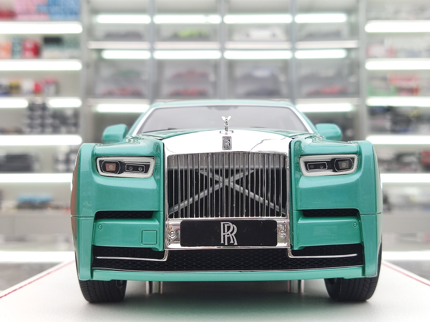 SC 1/18 Rolls-Royce Phantom VIII Emerald Green Simulation Car Model JS-SC004