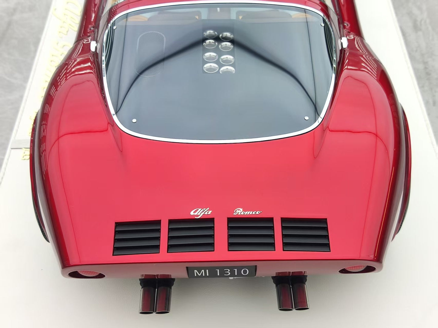 DMH 1/8 Alfa Romeo TIPO33 STRADALE Early Model Metallic Red Model Car DMH075