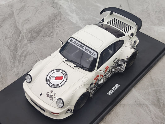 GT Spirit 1/18 Porsche AKIRA GLACIERWHITE 2024 Blanka Simulada Modelaŭto GT508
