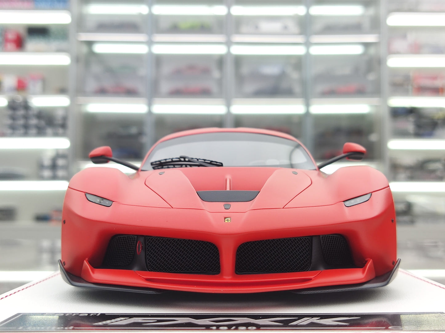 CE 1/18 Ferrari FXXK Matte Orange-Red Resin Car Model JS-CE008