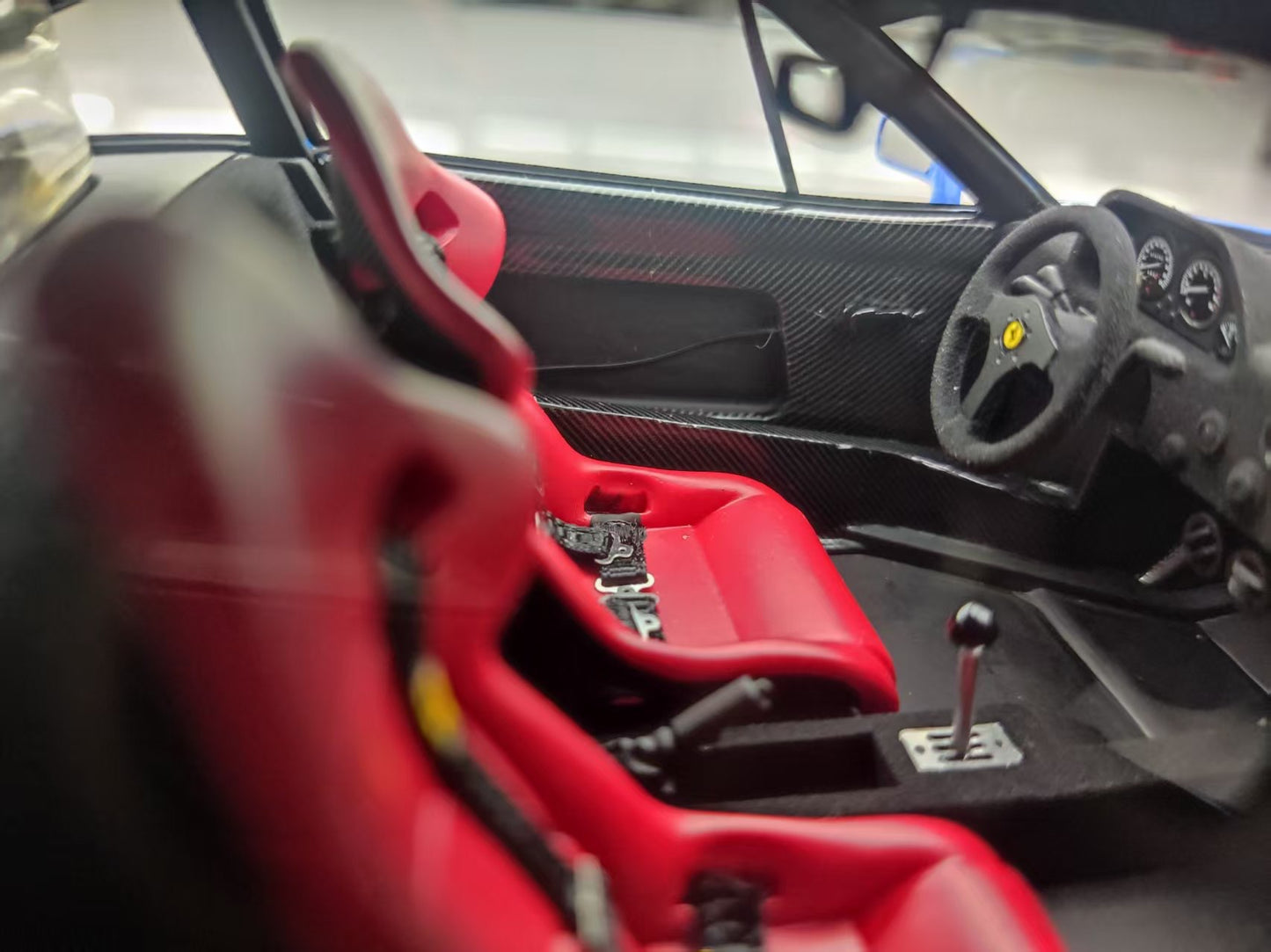 GL 1/18 Ferrari F40 Blue Model Car JS-GL014