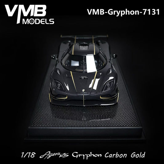 VMB 1/18 Koenigsegg Agera RS Gryphon (Carbon & Gold)