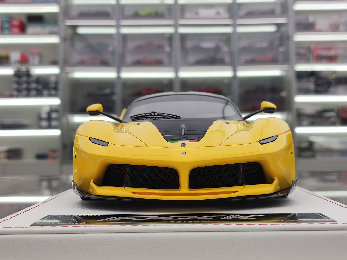 CE 1/18 Ferrari FXXK Yellow Resin Car Model JS-CE009