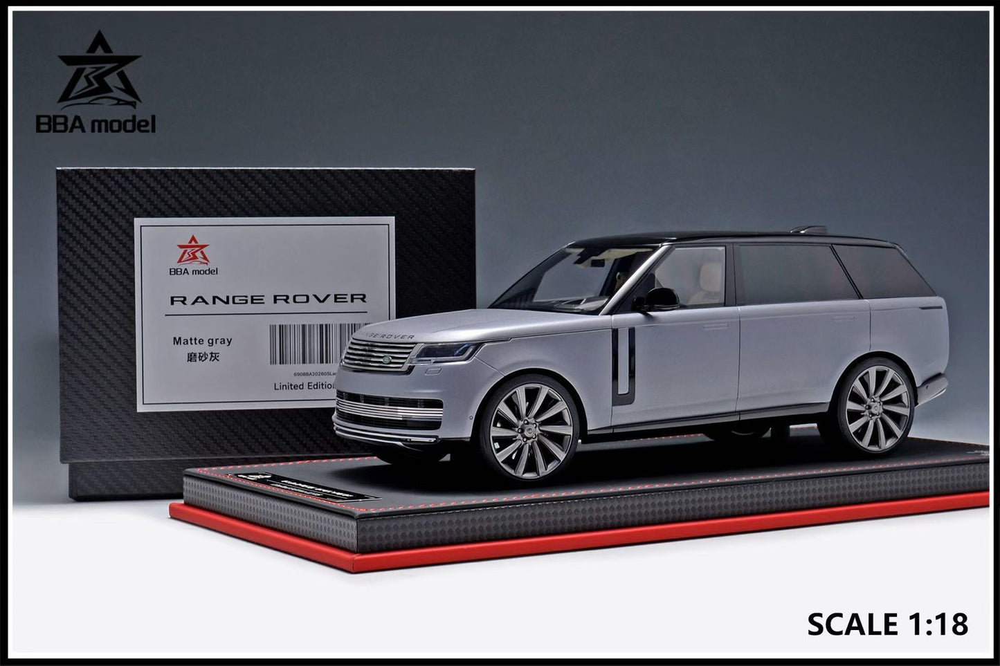 BBA Model 1/18 Land Rover Range Rover Autobiography Long Wheelbase Resin Model Car