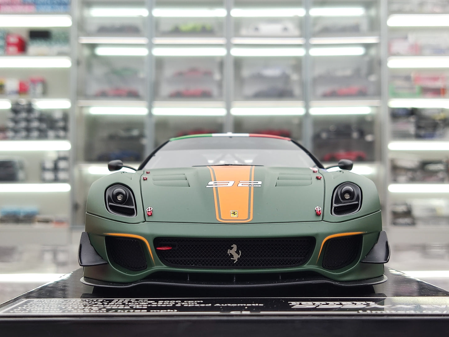 CE 1/18 Ferrari 599 XX EVO #92 Green Resin Car Model JS-020