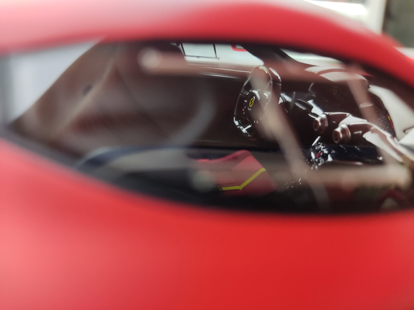 CE 1/18 Ferrari FXXK Matte Orange-Red Resin Car Model JS-CE008