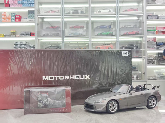 MOTORHELIX 1/18 Honda S2000 TYPE S 2007 Metallic Moon Lime MH323