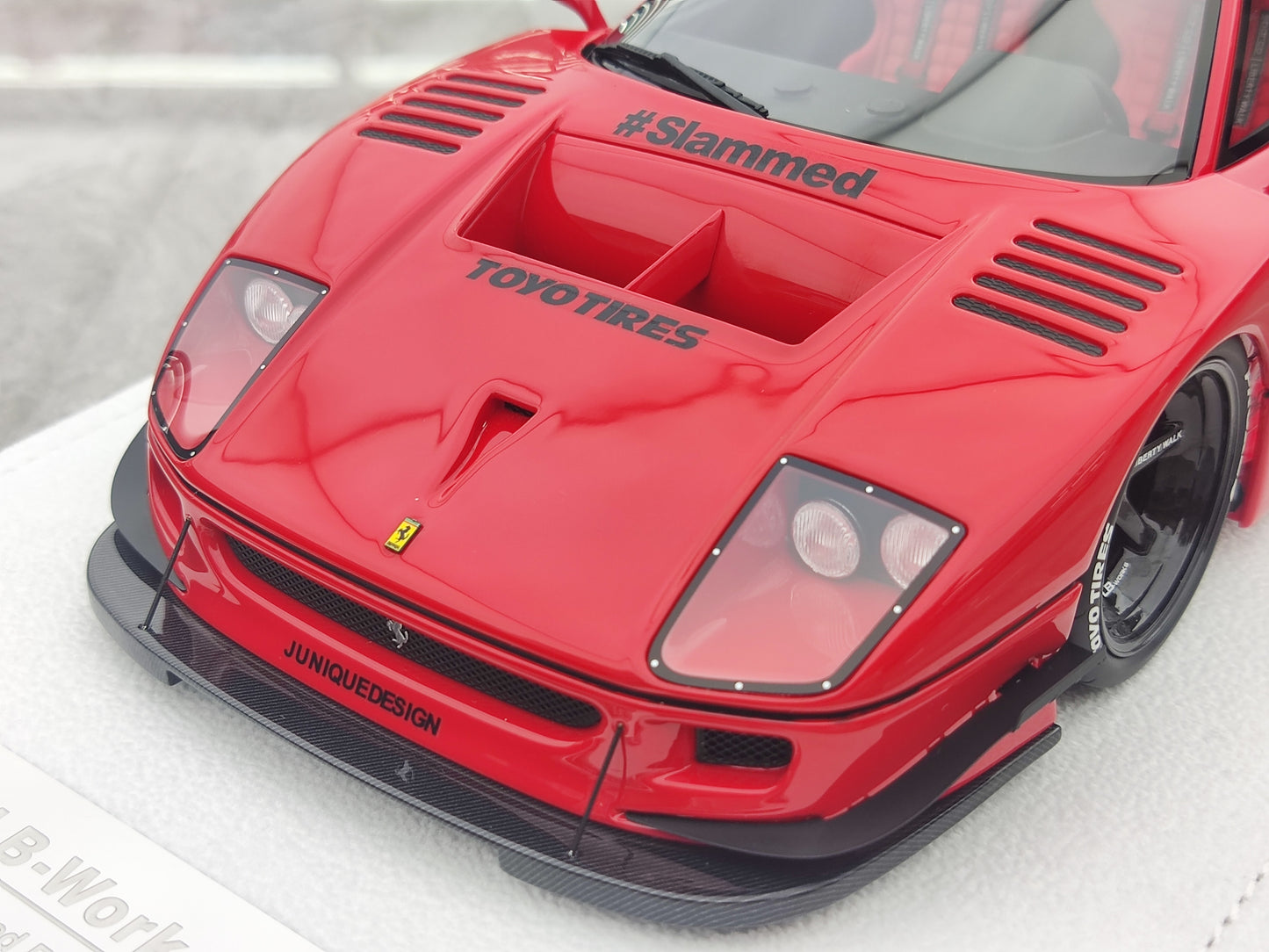 BBA MODEL 1/18 Ferrari F40 Standard Red Simulation Car Model BBA015