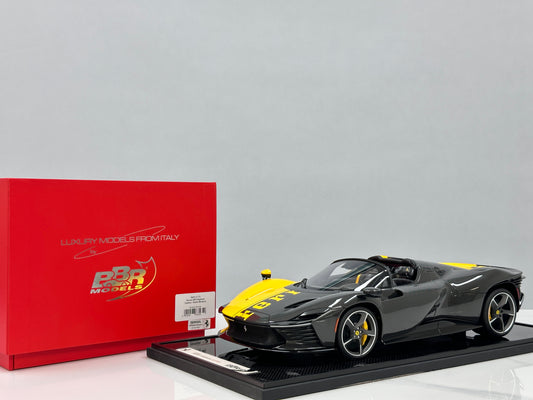 BBR 1/12 Ferrari SP3 Daytona 599+1 Spider – Modena Yellow (BBR1217O)