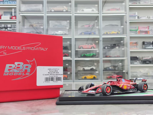BBR 1/43 Ferrari SF24 Monza GP 2024 Leclerc Winner #16 Red BBRC307ASTCH