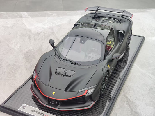 BBR 1/12 Ferrari SF90 XX Stradale Leclerc #16 Black Resin Car Model BBR1220CL