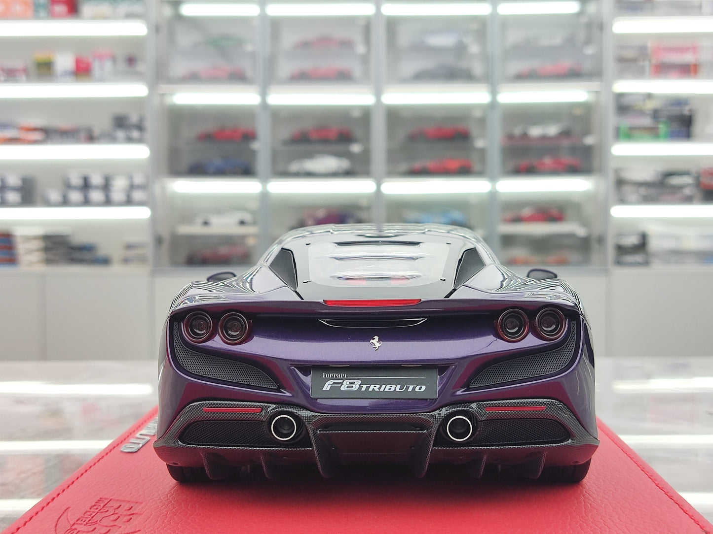 BBR 1/18 Ferrari F8 Hong Kong Purple Limited Edition Simulation Model Car P18171D-25
