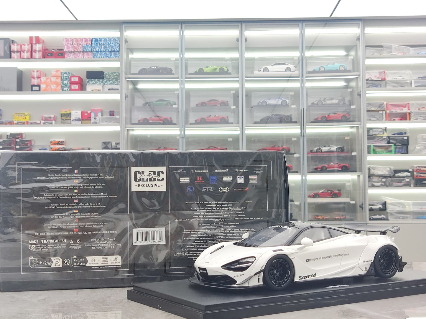 GT Spirit 1/18 McLaren 720S Blanka Simulada Modelaŭto CLDC040