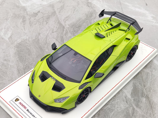 RUNNER 1/18 Lamborghini STO Limigita Eldono Kolektebla Modelaŭto
