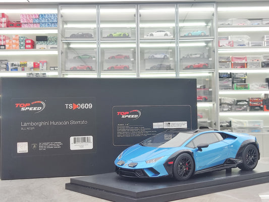 TOPSPEED 1/18 Lamborghini Huracan Sterrato blue model car TS0609