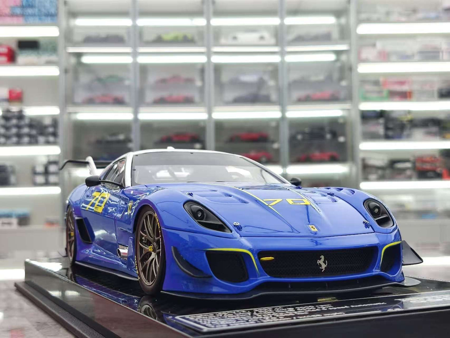 CE 1/18 Ferrari 599 XX EVO #70 Blue Model Car JS-CE021