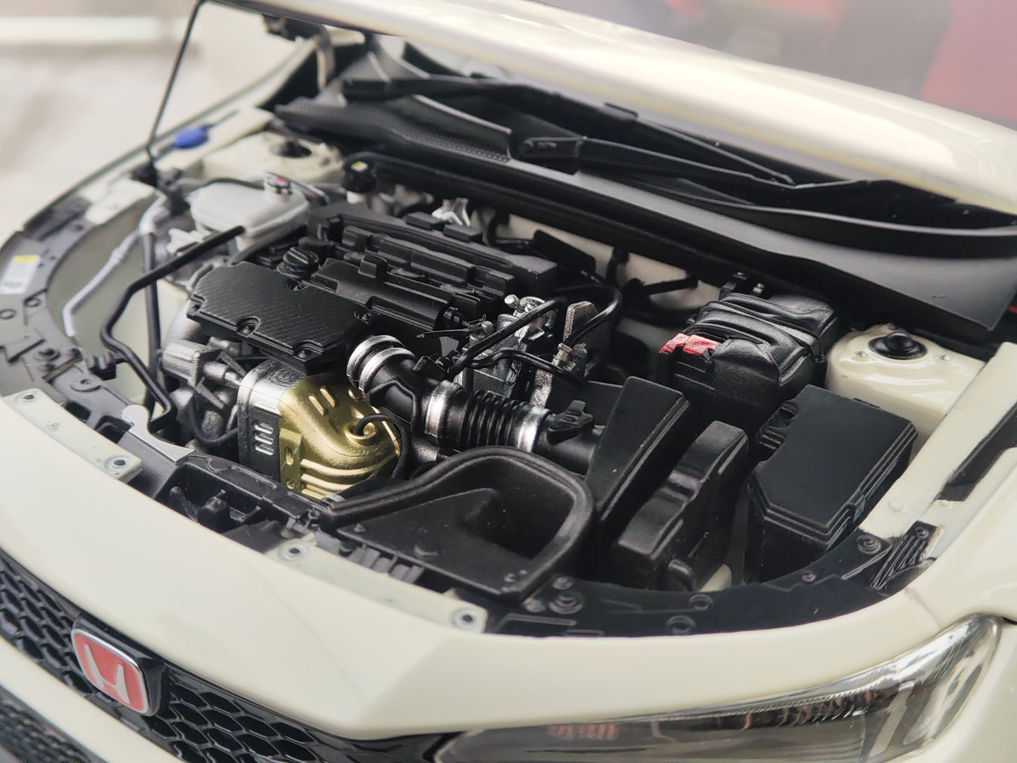 MH 1/18 Honda Civic Typer FL5 Blanka Aloja Modelaŭto MH297