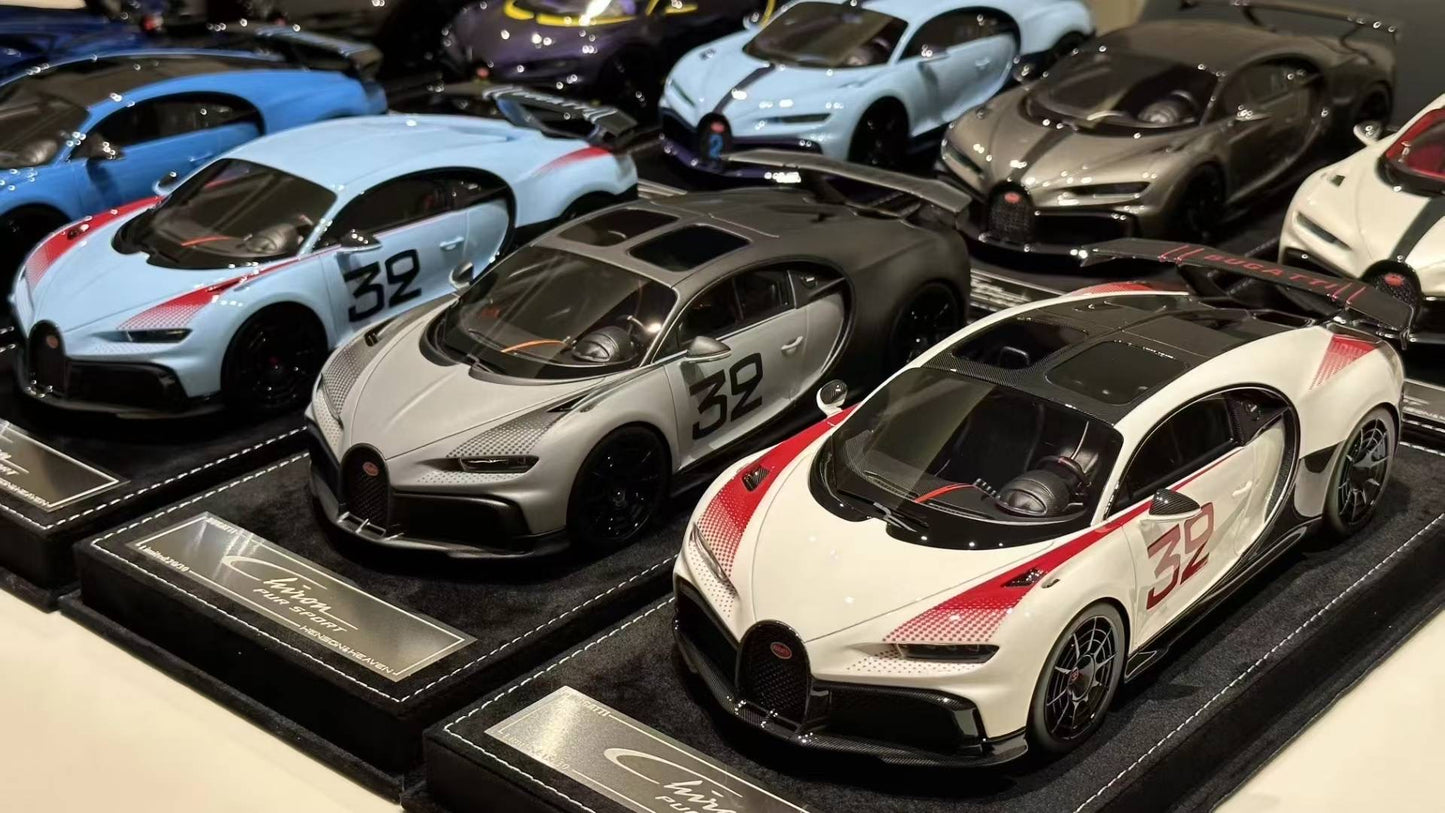 HH Model 1/18 Bugatti Chiron Pur Sport Limited Edition Model Car Collectible
