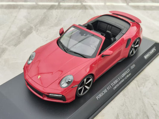 MINICHAMPS 1/18 Porsche 911 turbo convertible alloy car model 155069084