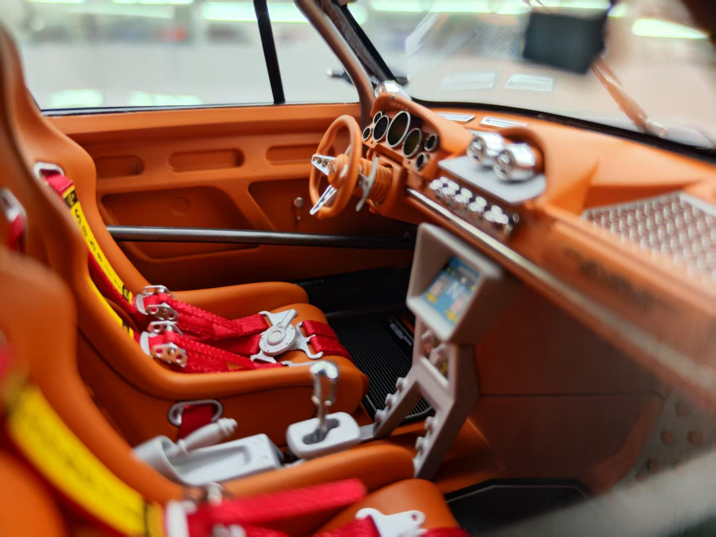 Dreamwallers 1/18 Porsche 911 Modified Black Simulated Car Model C-D995-BK01