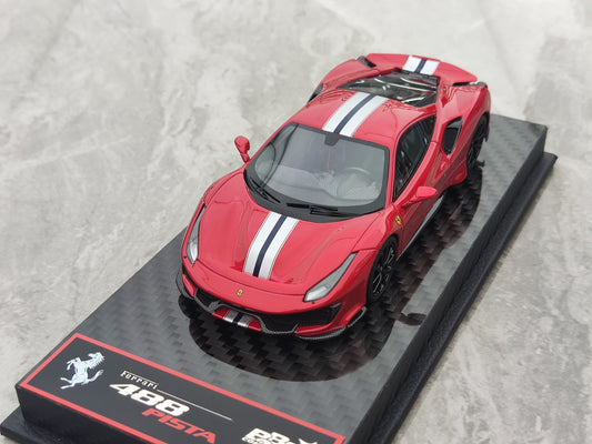 BBR 1/43 Ferrari 488 Pista F1 Red Resin Model SUMS001A