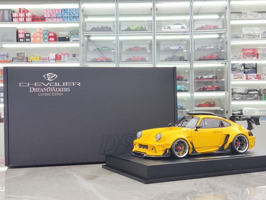 Dreamwalkers 1/18 Porsche CHEVALIER D995 Glossy Yellow Simulation Model Car Ornaments C-D995-YV01