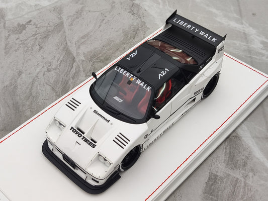 RUNNER 1/18 Ferrari F40 AZ-1 Blanka Limigita Eldono Modelaŭto JM-RNR017