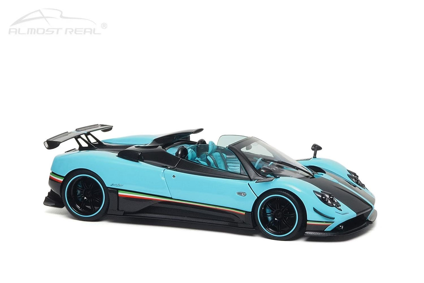 AR+ 1/18 Pagani Zonda Uno Blue All-Opening Alloy Car Model
