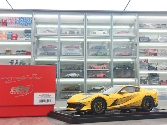 BBR 1/18 Ferrari 812 Corpetizione Yellow Resin Model P18207ARTCH