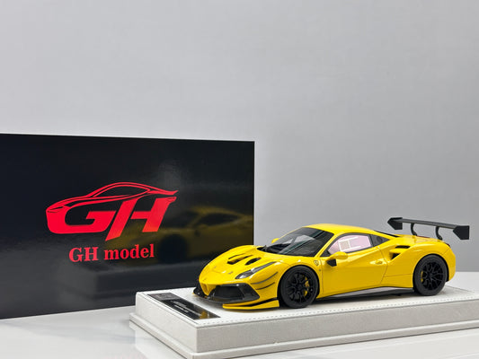 GH MODEL 1/18 Ferrari 488 Challenge Evo Standard Yellow GH020