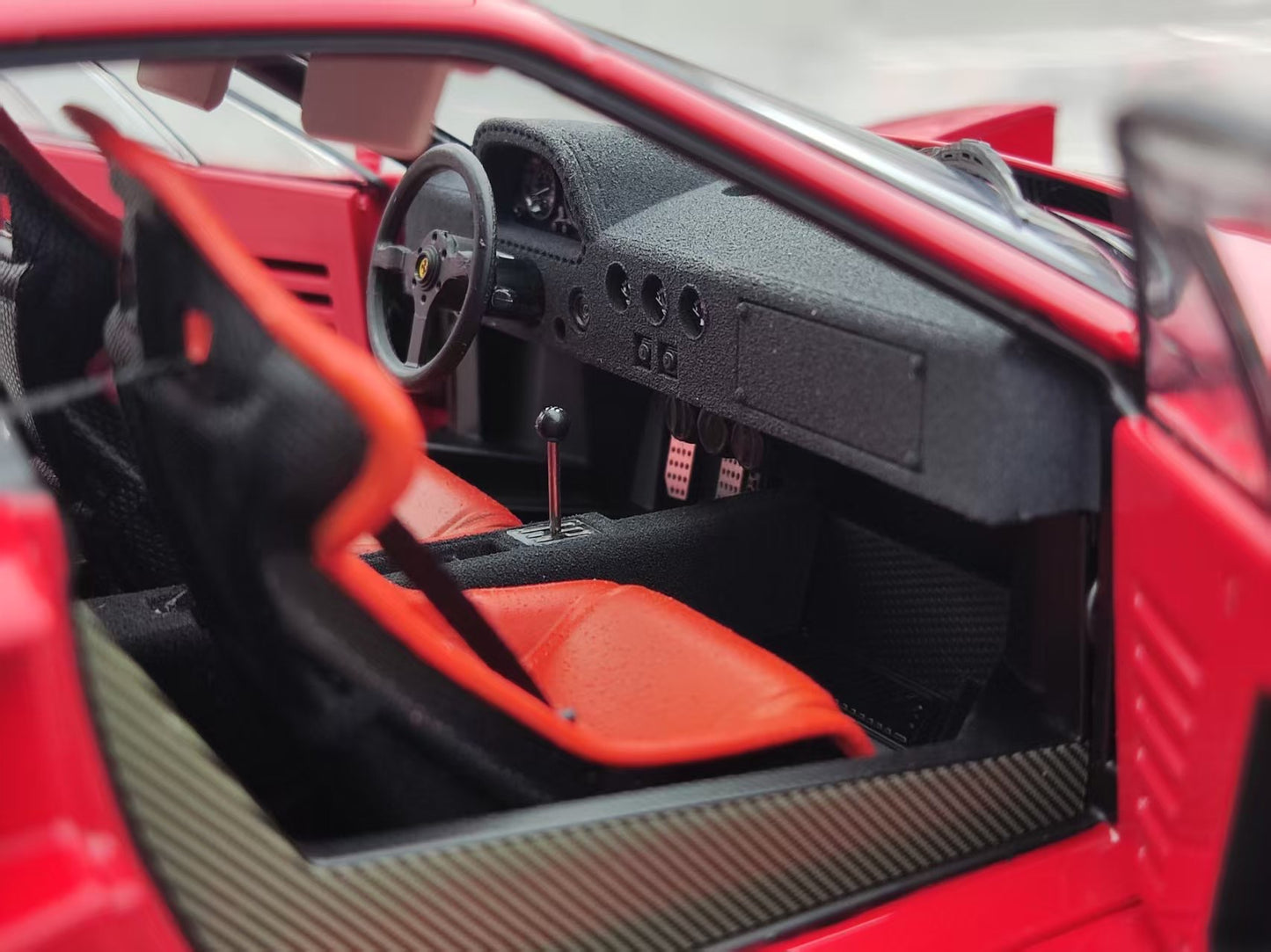 Kyosho 1/18 Ferrari F40, Red, Alloy, Fully Open 08416RLM