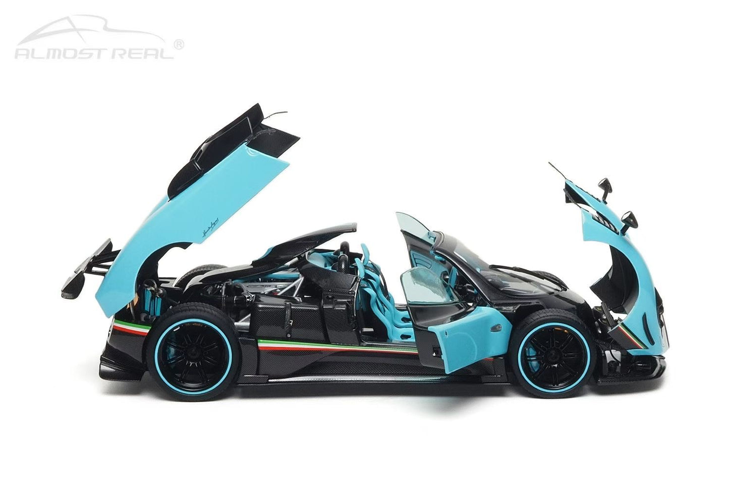 AR+ 1/18 Pagani Zonda Uno Blue All-Opening Alloy Car Model