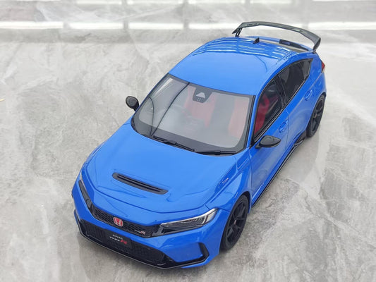 OTTO 1/18 Honda CIVIC TYPE R RACING/BOOST Pearl Blue Model Decoration OT1093