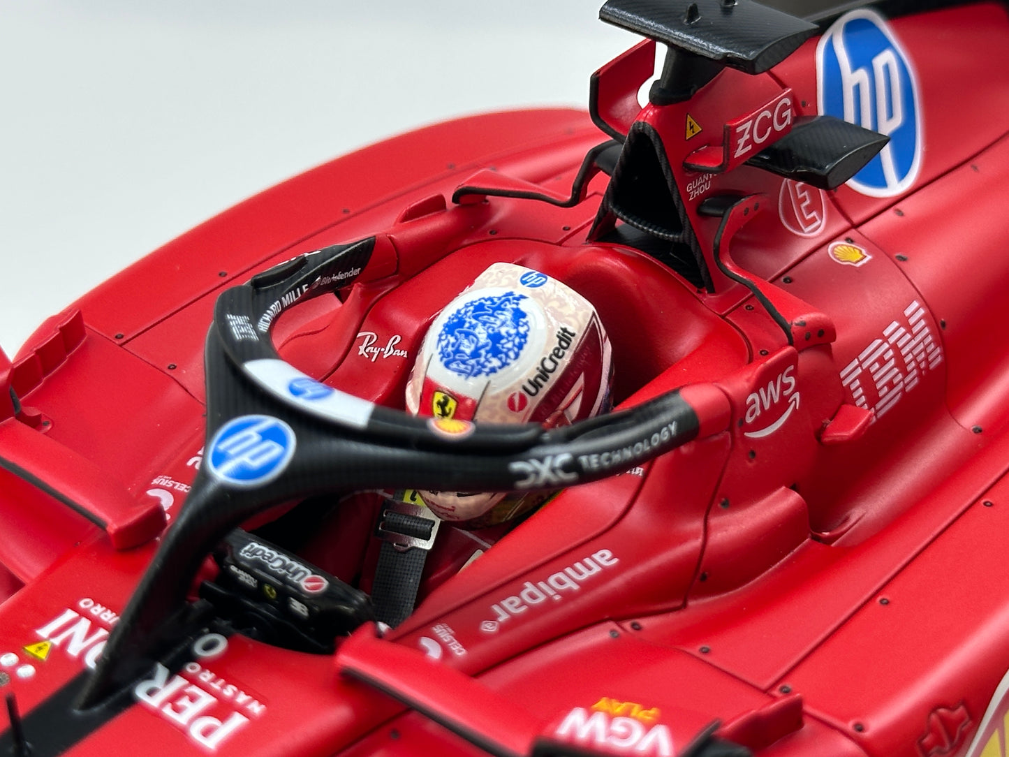BBR 1/18 Ferrari SF-23 #38 Zhou Guanyu Red BBR2318T38