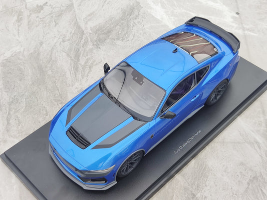 TOPSPEED 1/18 Ford Mustang Dark Horse 2024 blue model car TS0552